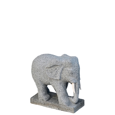Elefant Höhe 30 cm, Granit hellgrau